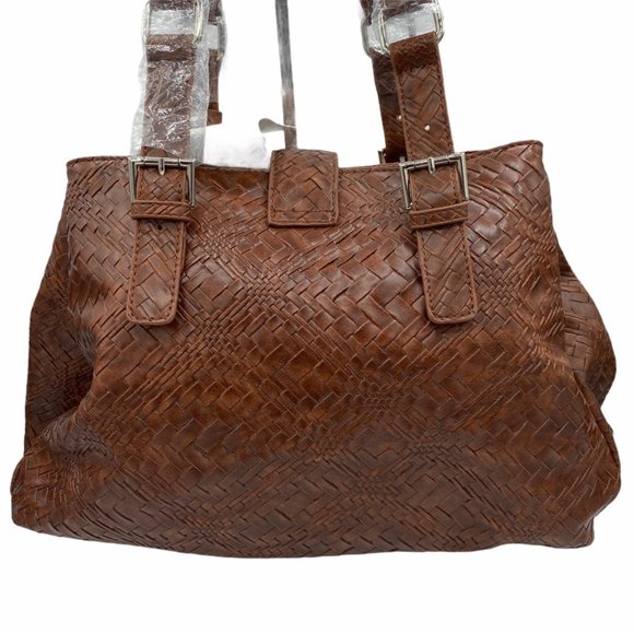 Ashro Woven Handbag Purse Multi compartments - Picture 7 of 12